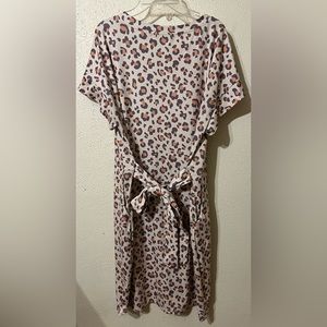 XL Leopard Sheath Dress with pockets